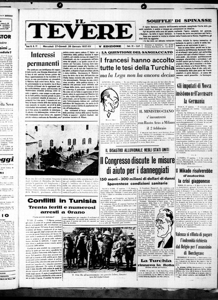 Il Tevere : quotidiano di Mezzogiorno