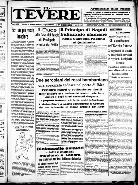 Il Tevere : quotidiano di Mezzogiorno