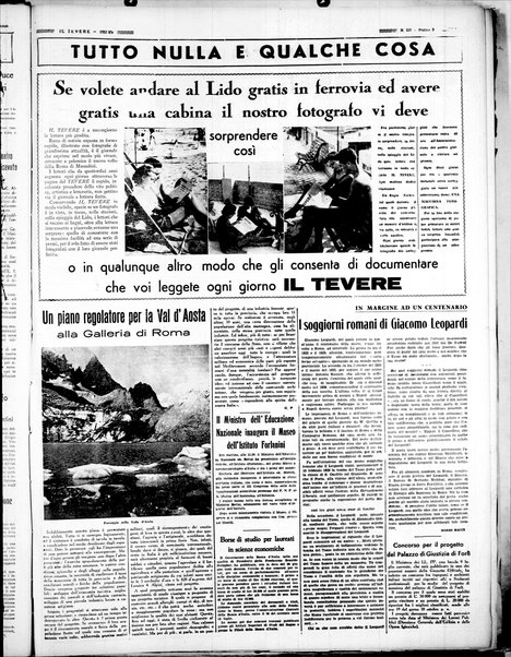 Il Tevere : quotidiano di Mezzogiorno