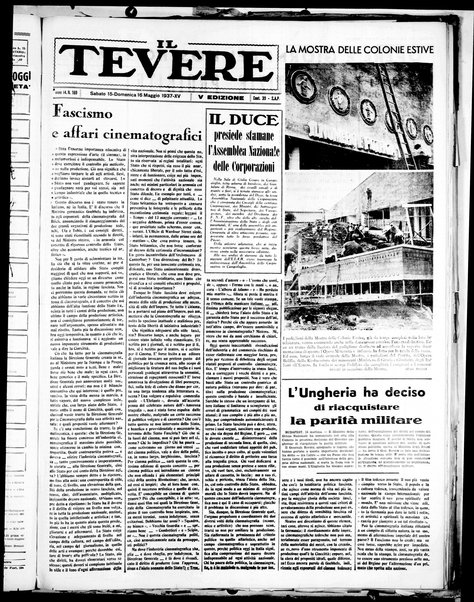 Il Tevere : quotidiano di Mezzogiorno