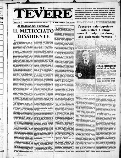 Il Tevere : quotidiano di Mezzogiorno