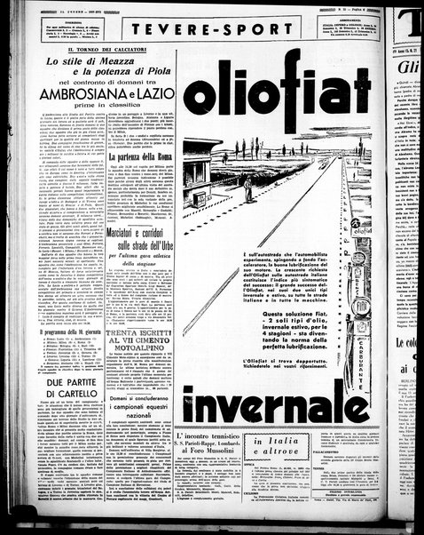 Il Tevere : quotidiano di Mezzogiorno