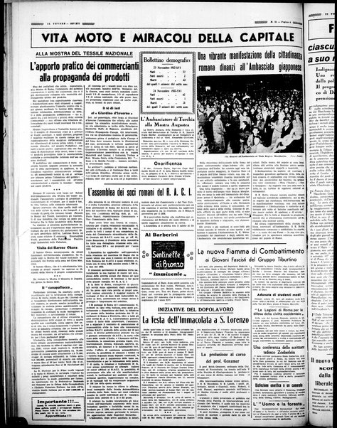 Il Tevere : quotidiano di Mezzogiorno