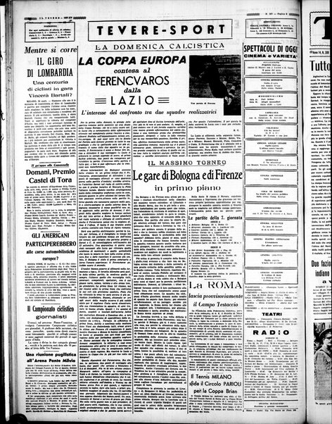 Il Tevere : quotidiano di Mezzogiorno