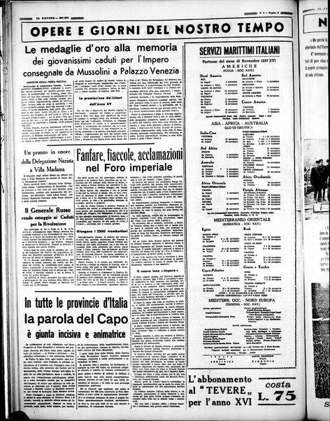 Il Tevere : quotidiano di Mezzogiorno