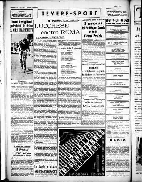 Il Tevere : quotidiano di Mezzogiorno