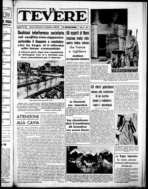 Il Tevere : quotidiano di Mezzogiorno