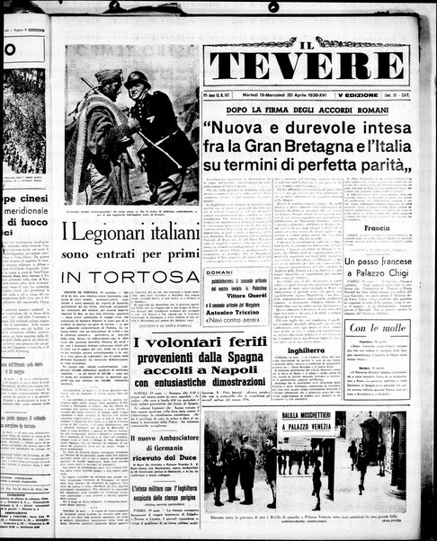 Il Tevere : quotidiano di Mezzogiorno