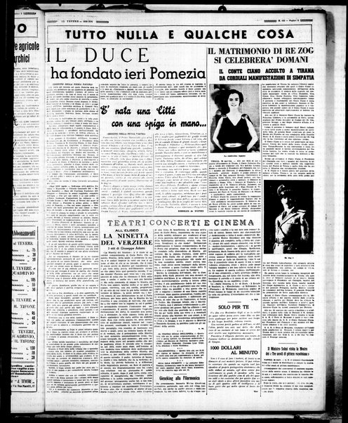 Il Tevere : quotidiano di Mezzogiorno