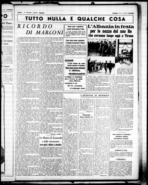 Il Tevere : quotidiano di Mezzogiorno