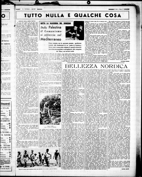 Il Tevere : quotidiano di Mezzogiorno