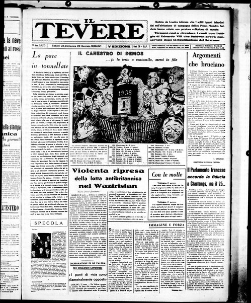 Il Tevere : quotidiano di Mezzogiorno