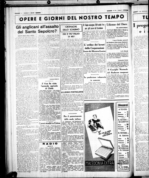 Il Tevere : quotidiano di Mezzogiorno