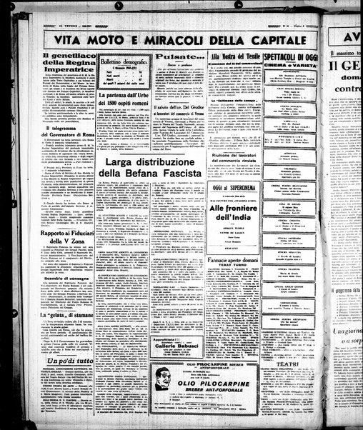 Il Tevere : quotidiano di Mezzogiorno