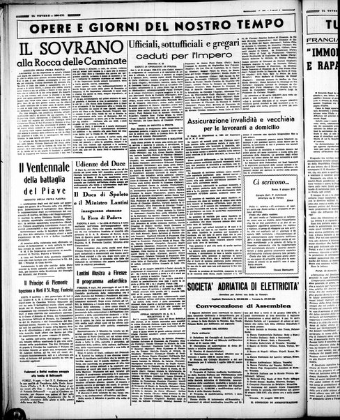 Il Tevere : quotidiano di Mezzogiorno