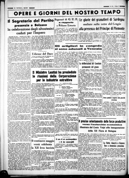 Il Tevere : quotidiano di Mezzogiorno