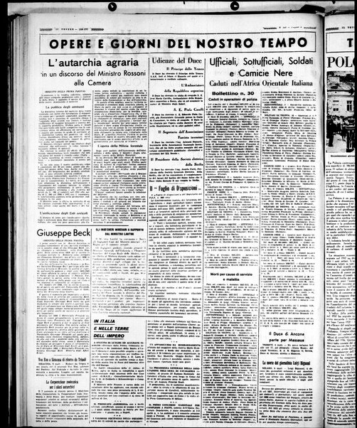 Il Tevere : quotidiano di Mezzogiorno