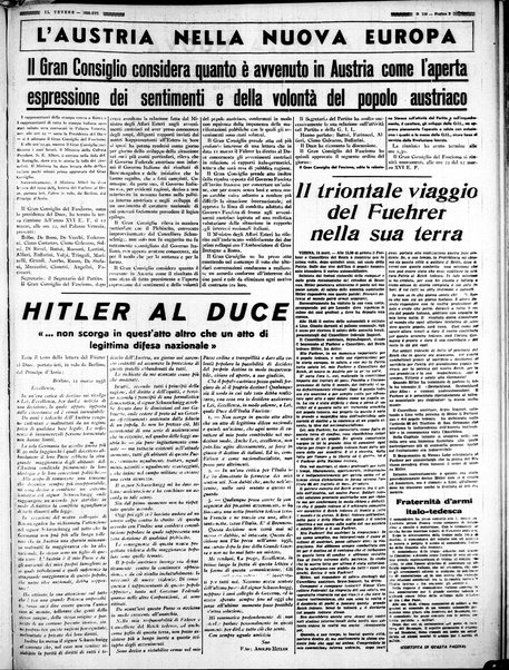 Il Tevere : quotidiano di Mezzogiorno