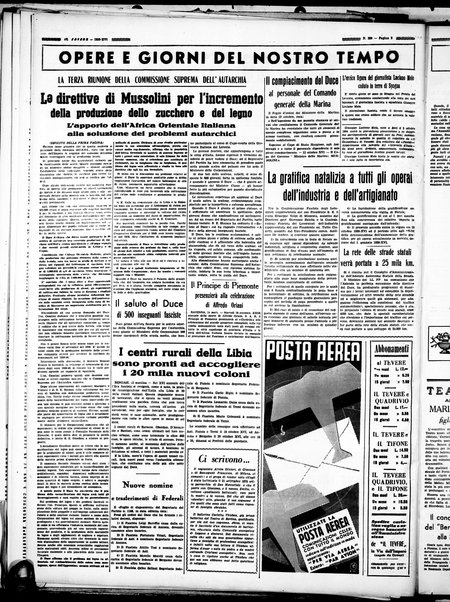 Il Tevere : quotidiano di Mezzogiorno