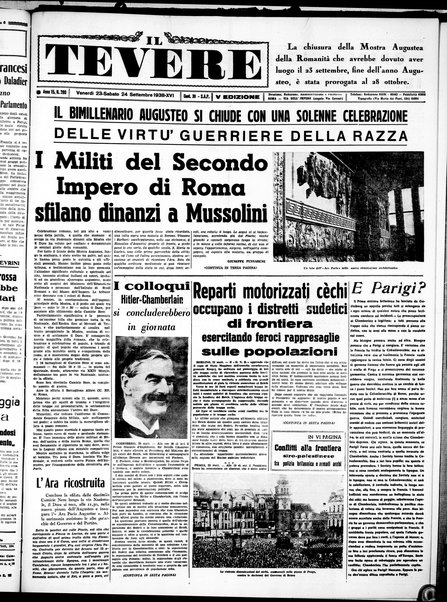 Il Tevere : quotidiano di Mezzogiorno