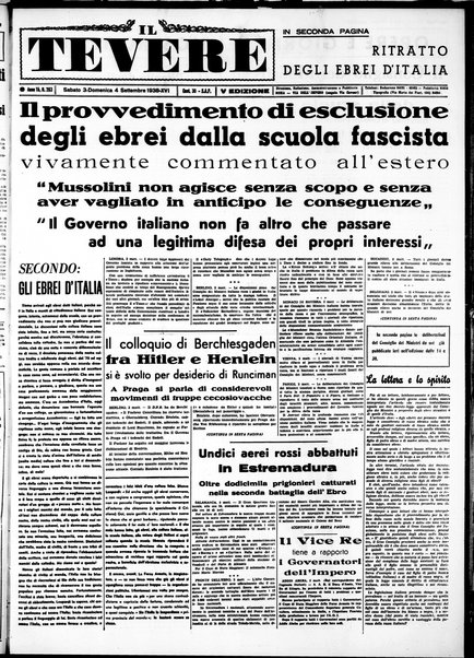 Il Tevere : quotidiano di Mezzogiorno