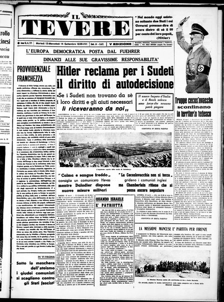 Il Tevere : quotidiano di Mezzogiorno