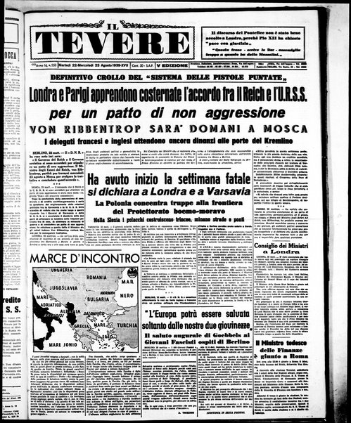 Il Tevere : quotidiano di Mezzogiorno