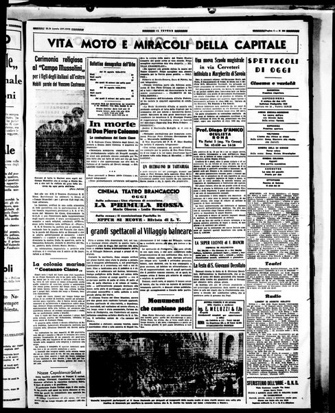 Il Tevere : quotidiano di Mezzogiorno