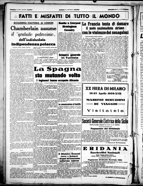 Il Tevere : quotidiano di Mezzogiorno