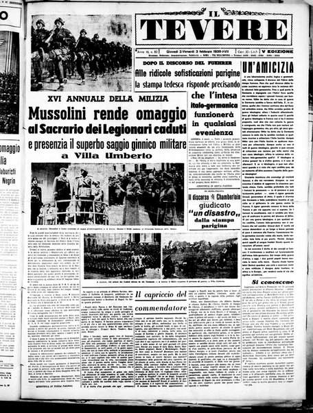 Il Tevere : quotidiano di Mezzogiorno