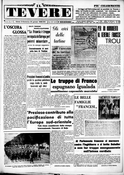 Il Tevere : quotidiano di Mezzogiorno