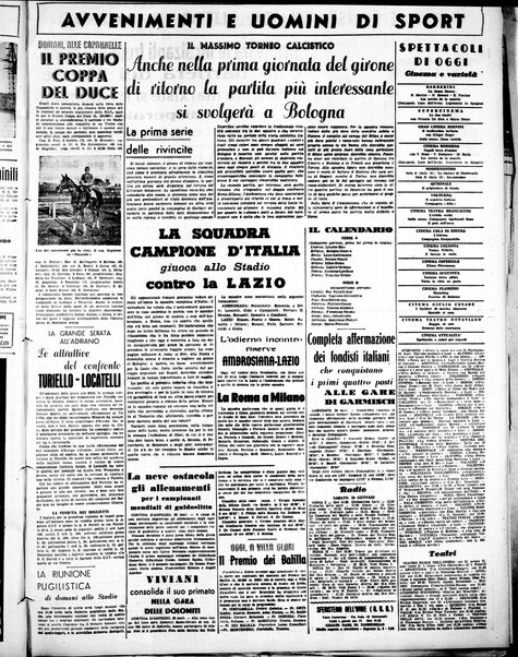 Il Tevere : quotidiano di Mezzogiorno