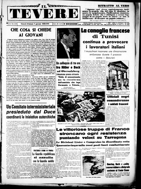 Il Tevere : quotidiano di Mezzogiorno