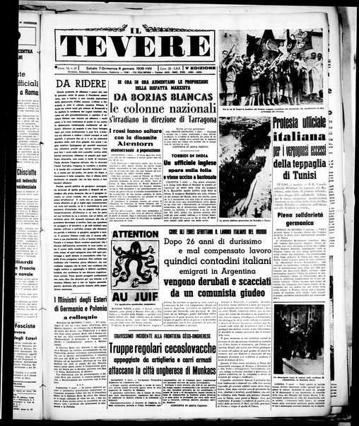 Il Tevere : quotidiano di Mezzogiorno