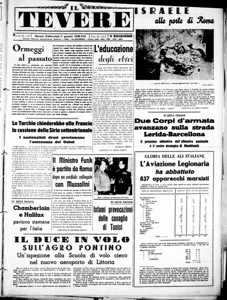 Il Tevere : quotidiano di Mezzogiorno