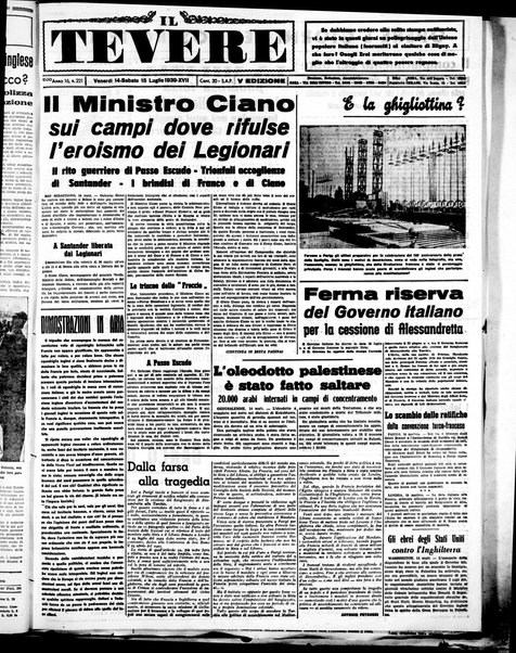 Il Tevere : quotidiano di Mezzogiorno