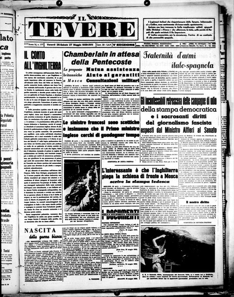 Il Tevere : quotidiano di Mezzogiorno