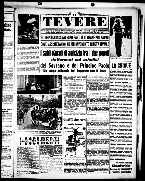 Il Tevere : quotidiano di Mezzogiorno