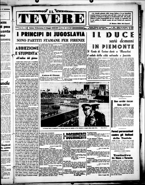 Il Tevere : quotidiano di Mezzogiorno