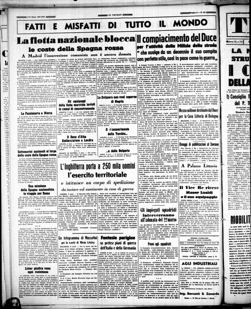 Il Tevere : quotidiano di Mezzogiorno