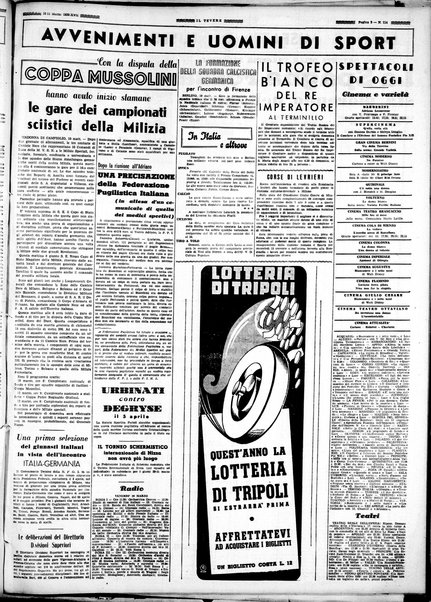 Il Tevere : quotidiano di Mezzogiorno