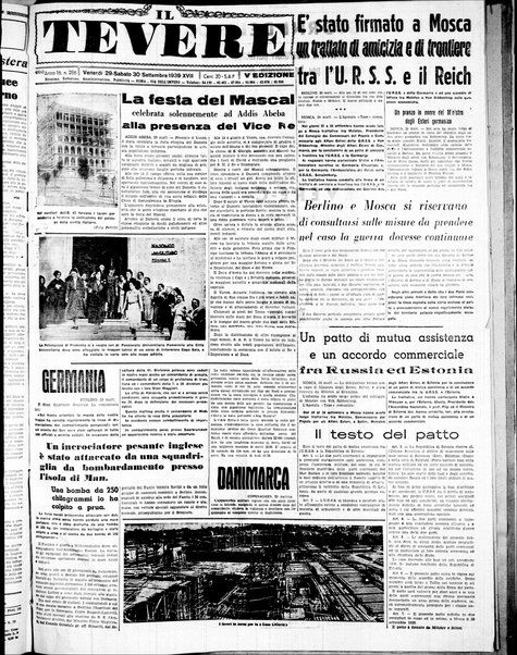 Il Tevere : quotidiano di Mezzogiorno