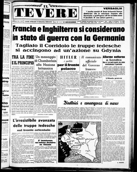 Il Tevere : quotidiano di Mezzogiorno