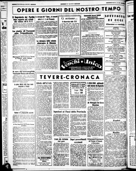 Il Tevere : quotidiano di Mezzogiorno