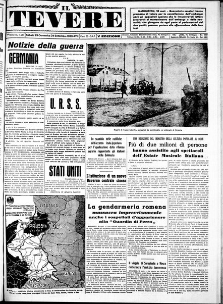 Il Tevere : quotidiano di Mezzogiorno