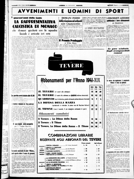 Il Tevere : quotidiano di Mezzogiorno