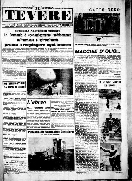 Il Tevere : quotidiano di Mezzogiorno