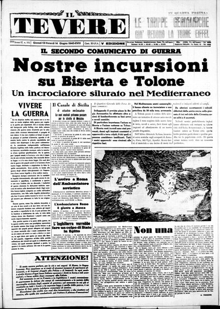 Il Tevere : quotidiano di Mezzogiorno