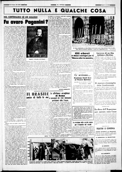 Il Tevere : quotidiano di Mezzogiorno