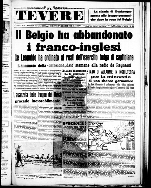 Il Tevere : quotidiano di Mezzogiorno